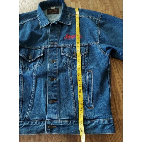 RARE BLUE DENIM JACKET BUTTERFIELD STAGE Silverton Las Vegas Size Large 90's - Picture 11 of 11